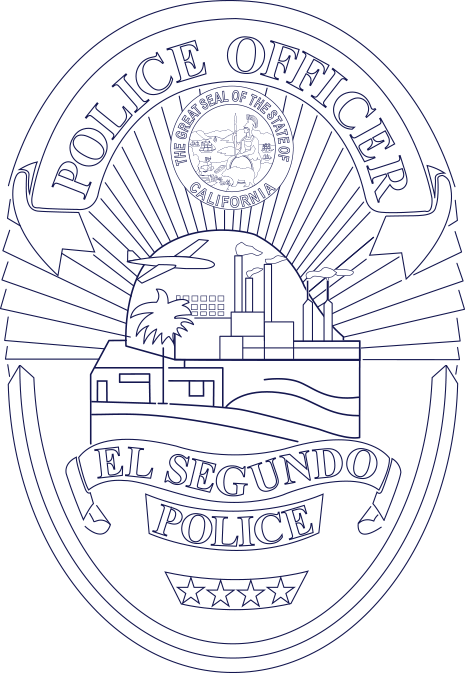 El Segundo Police Department Badge Outline